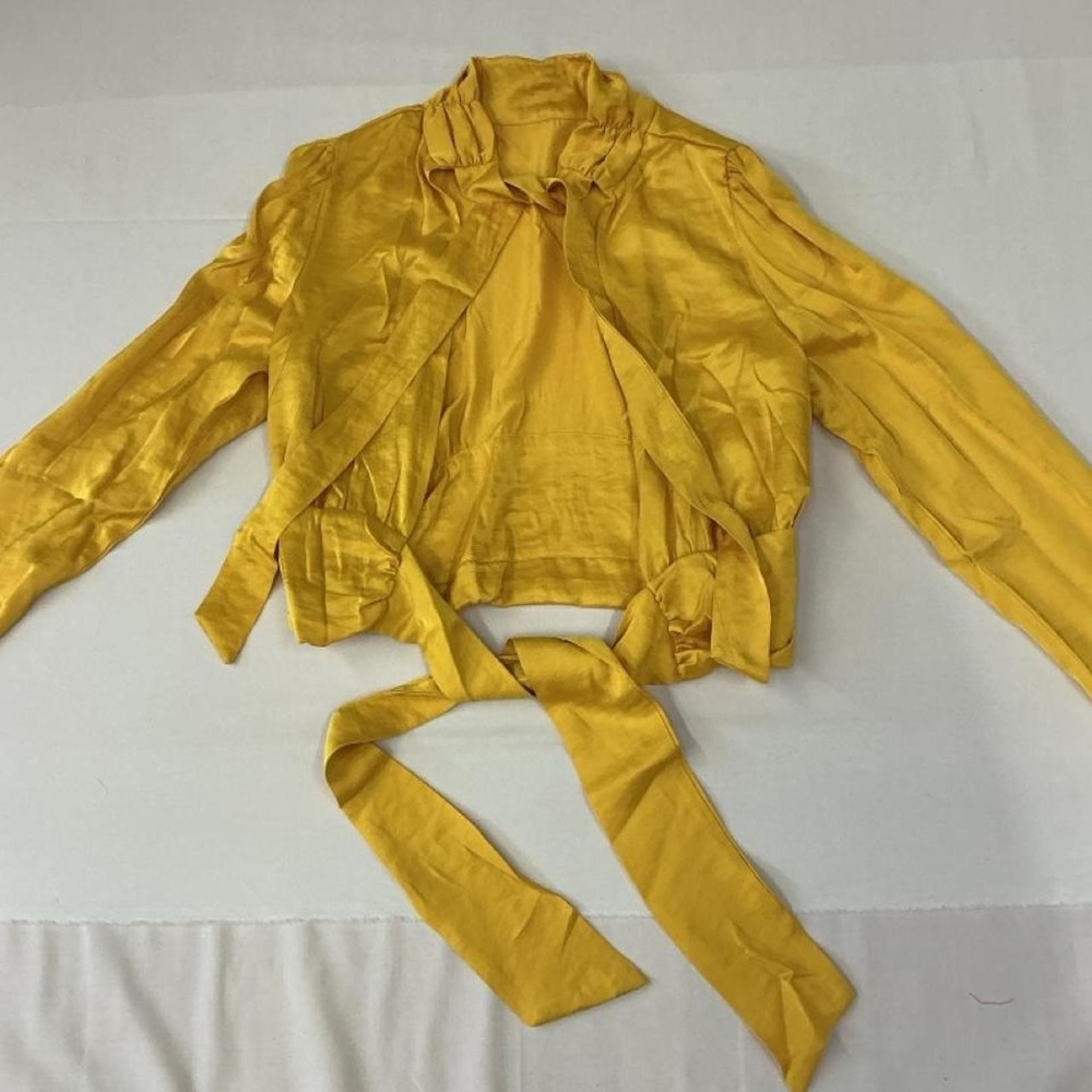 Brand new with tags CELECCI statement wrap crop top